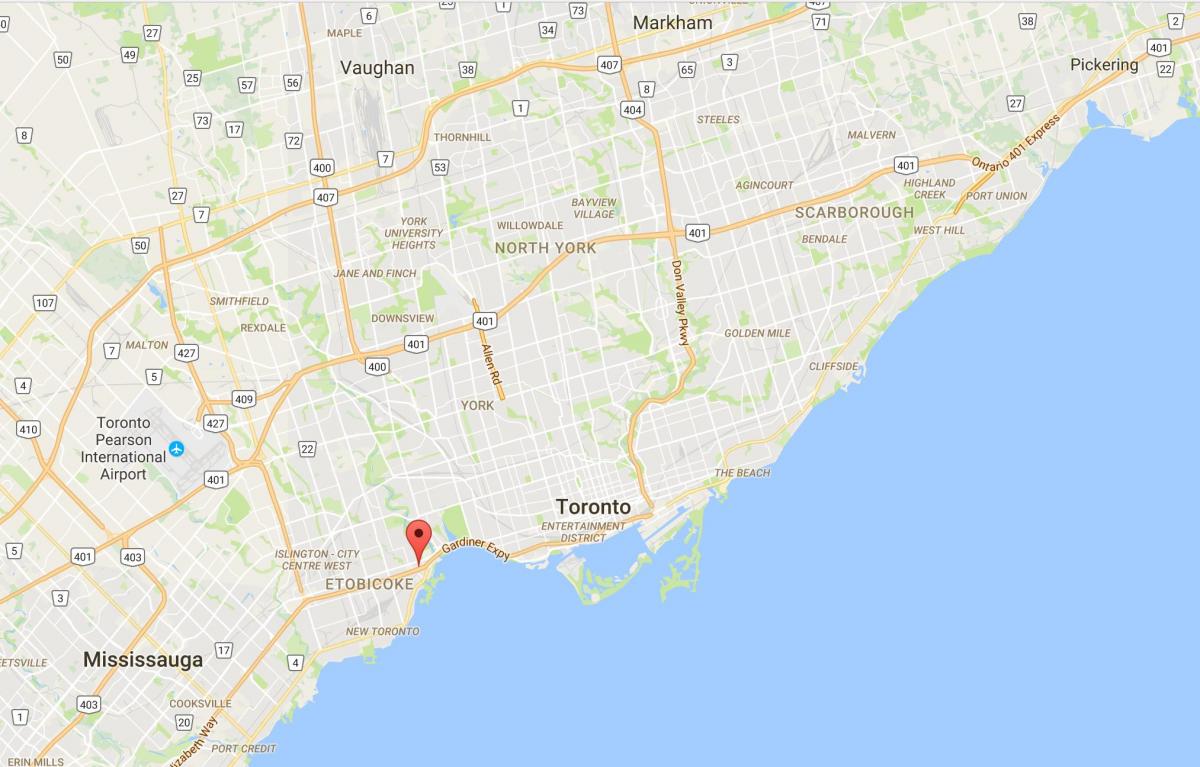 Térkép őr a stonegate-Queensway kerületi Toronto