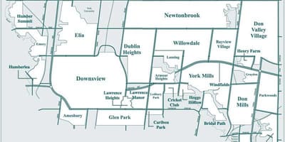 Térkép Észak-York