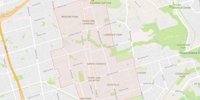 Térkép Északi szomszédságában Toronto