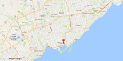 Térkép óvárosában Toronto