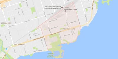Térkép Új Toronto környéken Toronto