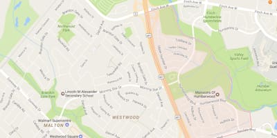Térkép Környék környék Toronto