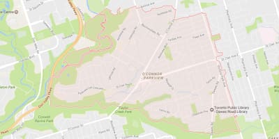 Térkép A Kantárt Út szomszédságában Toronto