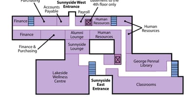 Térkép St. Joseph ' s Egészségügyi központ Toronto Sunnyside 1. szint