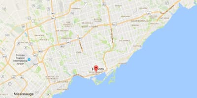 Térkép A Szórakozás Kerületben Toronto
