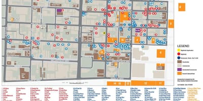 Térkép A Szórakoztató Negyed Toronto információk