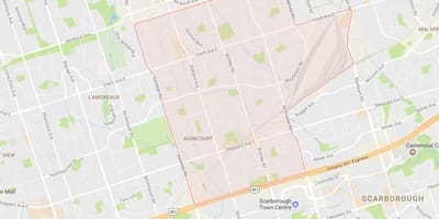Térkép Agincourt környéken Toronto