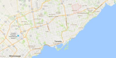 Térkép az Agincourt-i kerületi Toronto