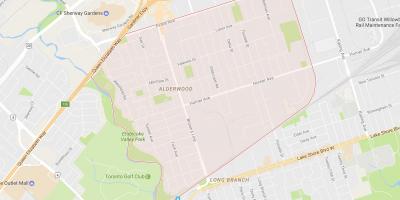 Térkép Alderwood Parkview környéken Toronto