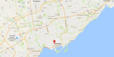 Térkép Alexandra park Toronto kerület