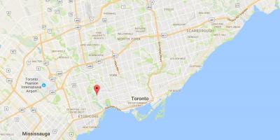 Térkép Baby Point kerületi Toronto