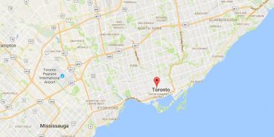Térkép Baldwin Falu kerületi Toronto