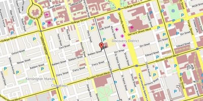 Térkép Baldwin Falu Toronto