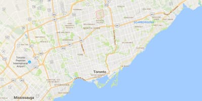 Térkép Bayview Erdőben – Steele kerületi Toronto