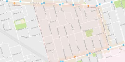 Térkép Beaconsfield Falu szomszédságában Toronto