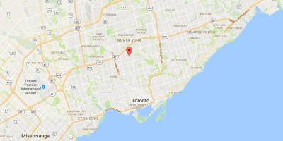 Térkép Bedford Park Toronto kerület