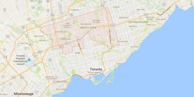 Térkép Belvárosi Toronto Toronto kerület
