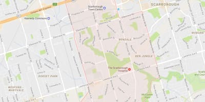 Térkép Bendale környéken Toronto