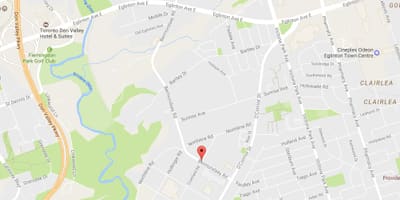 Térkép Bermondsey road Toronto