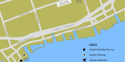 Térkép Billy Püspök reptéri parkolás