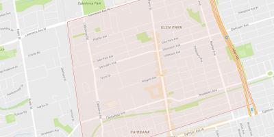 Térkép Briar Hill–Belgravia környéken Toronto