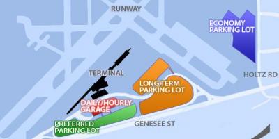 Térkép Buffalo Niagara reptéri parkolás