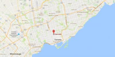 Térkép Casa Loma kerületi Toronto