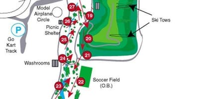 Térkép Centennial Park golfpálya Toronto