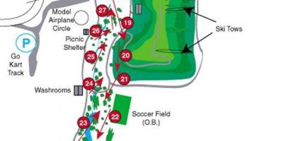 Térkép Centennial Park golfpálya Toronto