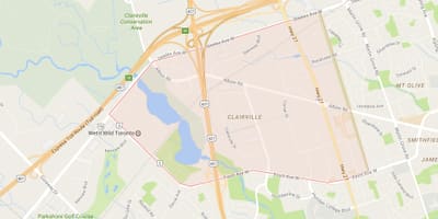 Térkép Clairville környéken Toronto
