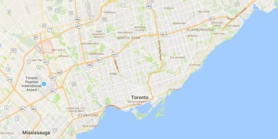 Térkép Clairville kerületi Toronto
