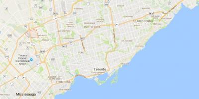 Térkép Clairville kerületi Toronto