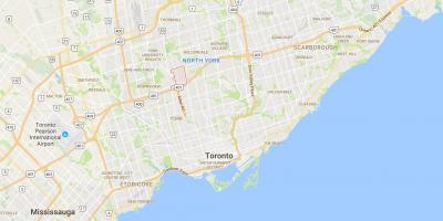 Térkép Clanton Park Toronto kerület