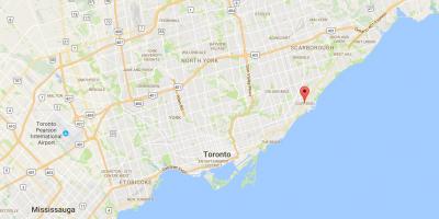Térkép Cliffside kerületi Toronto