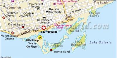 Térkép CN-torony, Toronto