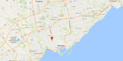 Térkép Davenport kerületi Toronto
