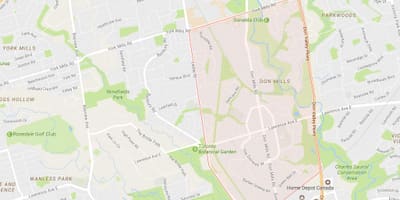 Térkép Don Mills környéken Toronto