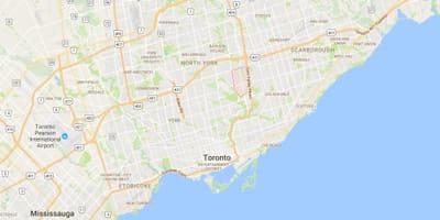 Térkép Don Mills kerületi Toronto
