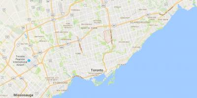 Térkép Don Mills kerületi Toronto