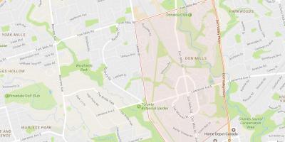 Térkép Don Mills környéken Toronto