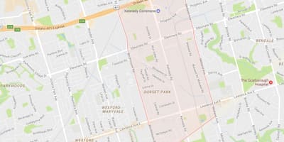 Térkép Dorset Park szomszédságában, Toronto