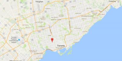 Térkép Dovercourt Park Toronto kerület