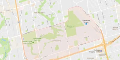 Térkép Downsview környéken Toronto