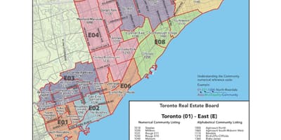 Térkép east Toronto