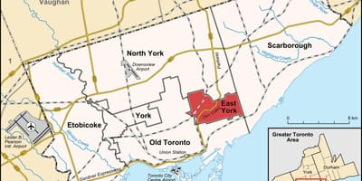 Térkép East York-Toronto