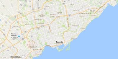Térkép Eatonville kerületi Toronto