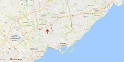 Térkép Eglinton Nyugati részén található Toronto