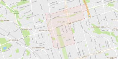 Térkép Fairbank környéken Toronto