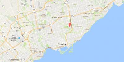 Térkép Flemingdon Park Toronto kerület