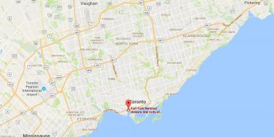 Térkép Fort York-i kerületi Toronto